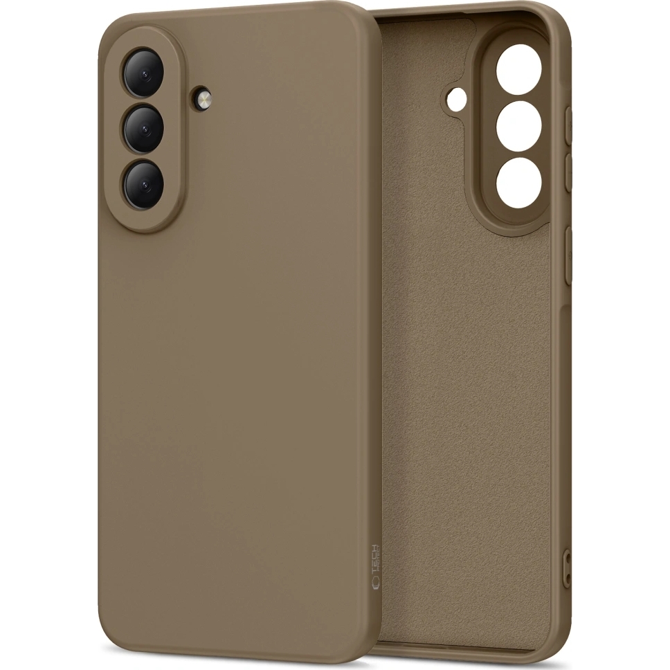 Etui Tech-Protect Icon do Samsung Galaxy A37 5G, brązowe. Wysokiej jakości silikonowe etui, które łączy w sobie styl i funkcjonalność.